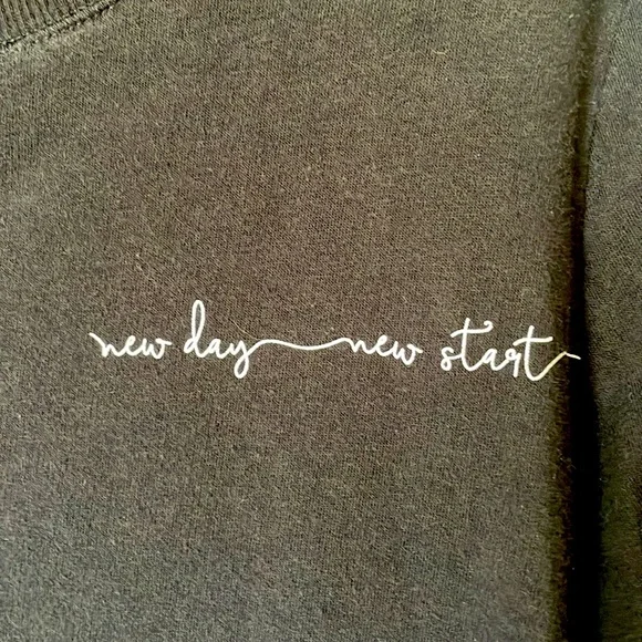 CALIA ’New Day New Start’ Cropped Sweatshirt - Picture 3 of 6